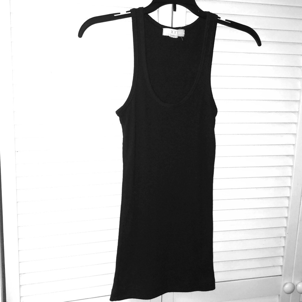 Navy Blue forever 21 ribbed tank top